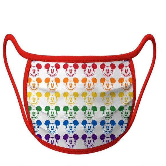 Disney Rainbow Mickey Cloth Mask Set Youth Small - Picture 3 of 4